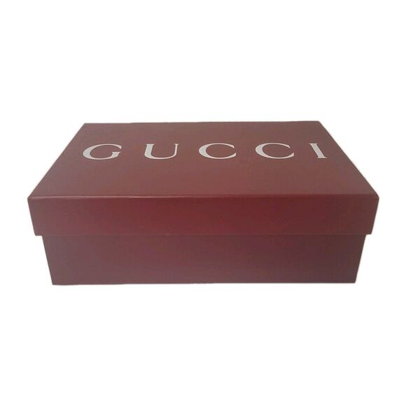 Gucci Empty Shoe Gift Box With Tissue & Card – Burgundy – Authentic - Picture 2 of 8